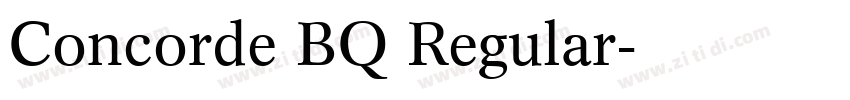 Concorde BQ Regular字体转换